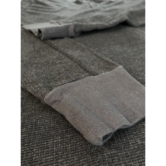 Roark 2 Button Henley Range Rat Slub Waffle Pullover Charcoal Gray Men’s Large - Picture 6 of 14